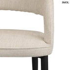 Étkezőszék szett - 2 db, kárpitozott, tűzálló| TUSK BEIGE - SMOL