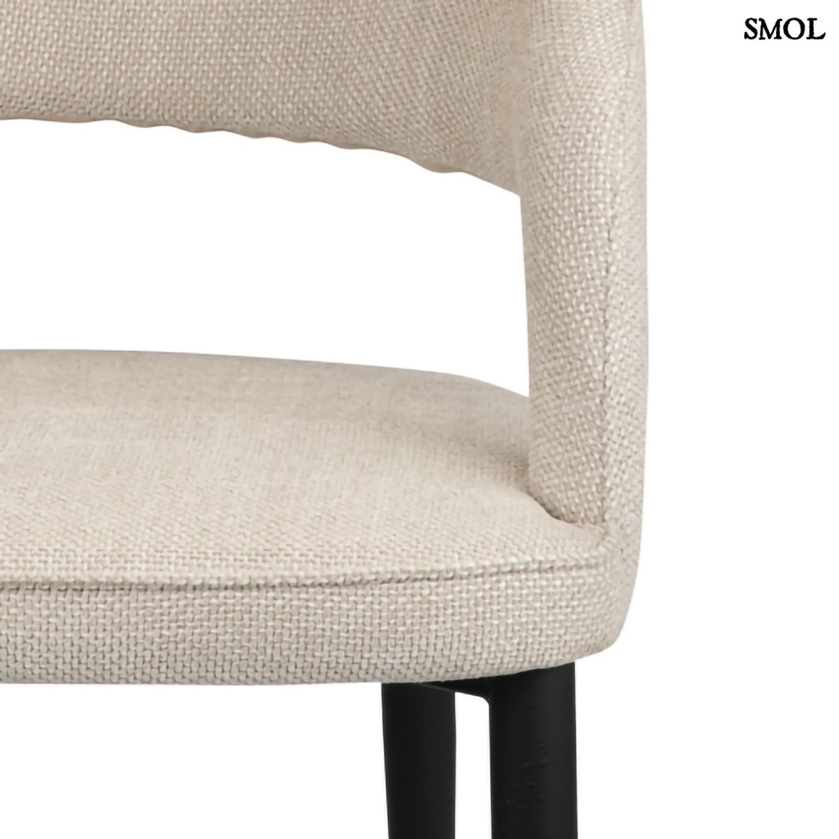 Étkezőszék szett - 2 db, kárpitozott, tűzálló| TUSK BEIGE - SMOL