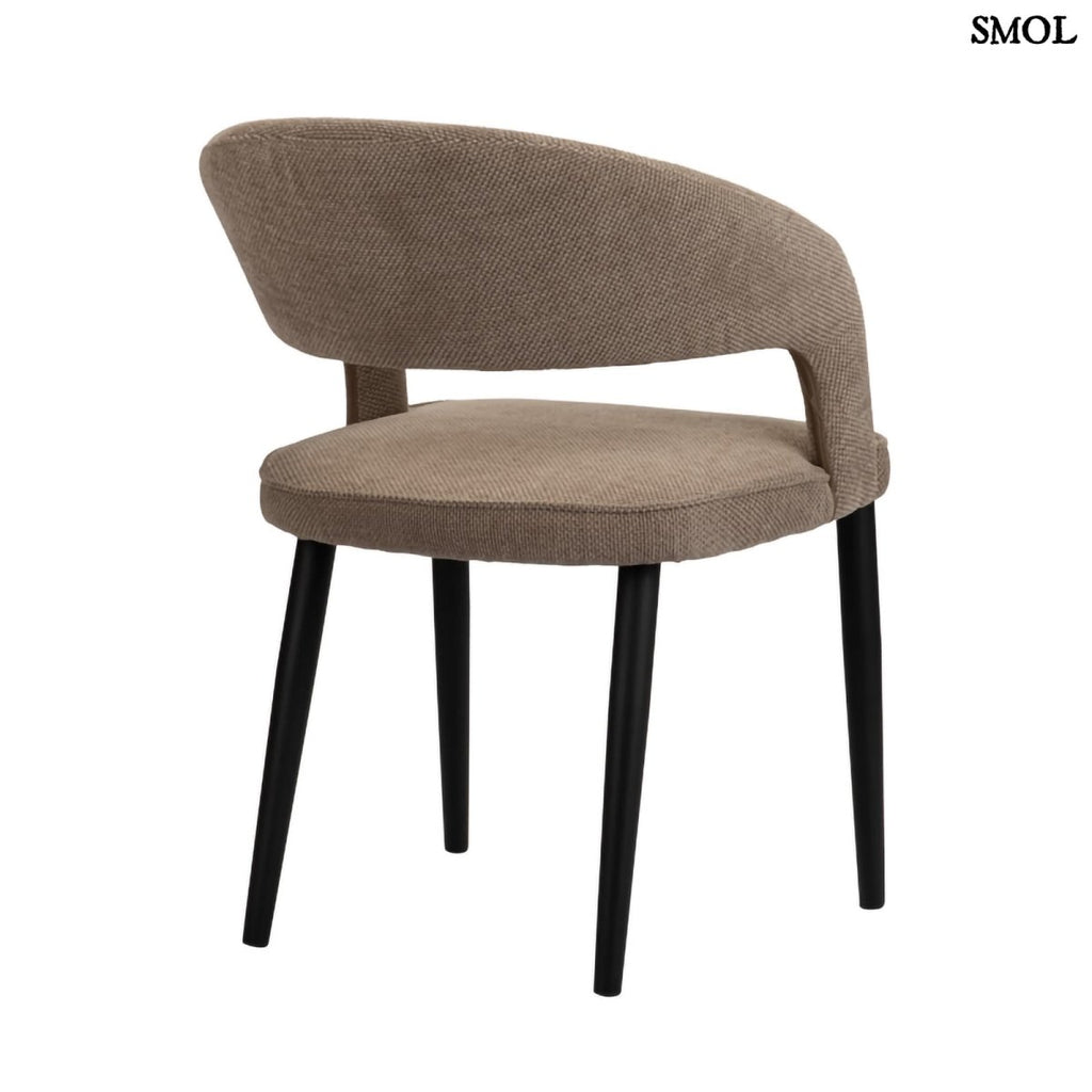 Étkezőszék szett - 2 db, kárpitozott, tűzálló | TUSK BROWN - SMOL