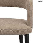 Étkezőszék szett - 2 db, kárpitozott, tűzálló | TUSK BROWN - SMOL