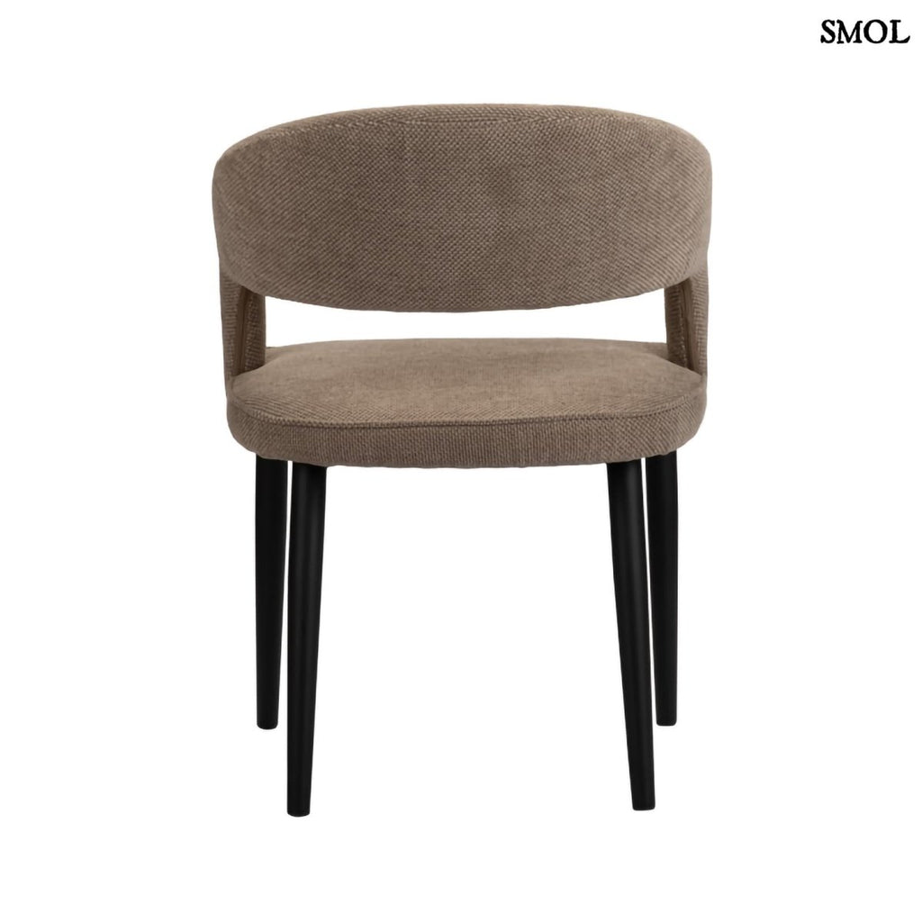 Étkezőszék szett - 2 db, kárpitozott, tűzálló | TUSK BROWN - SMOL