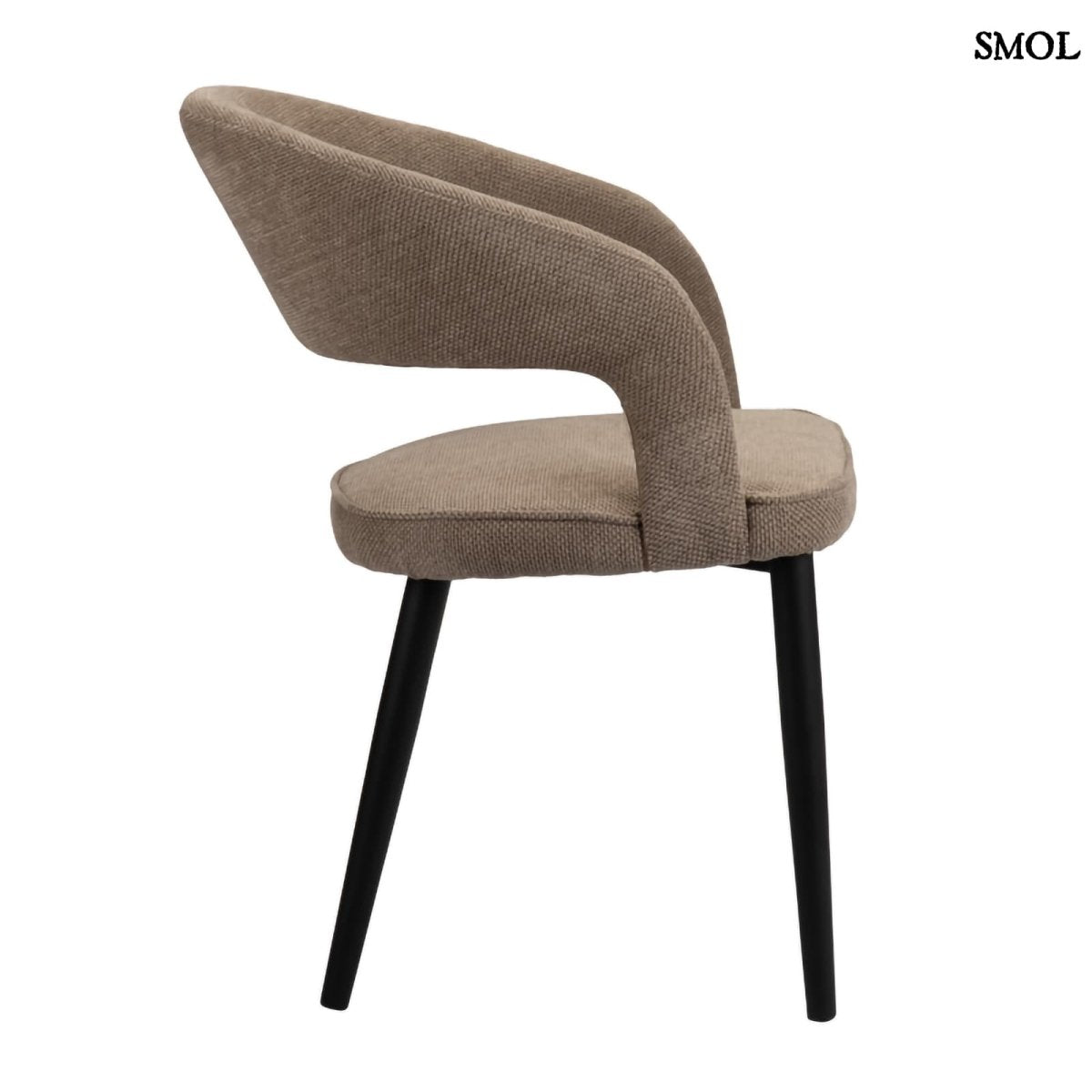 Étkezőszék szett - 2 db, kárpitozott, tűzálló | TUSK BROWN - SMOL