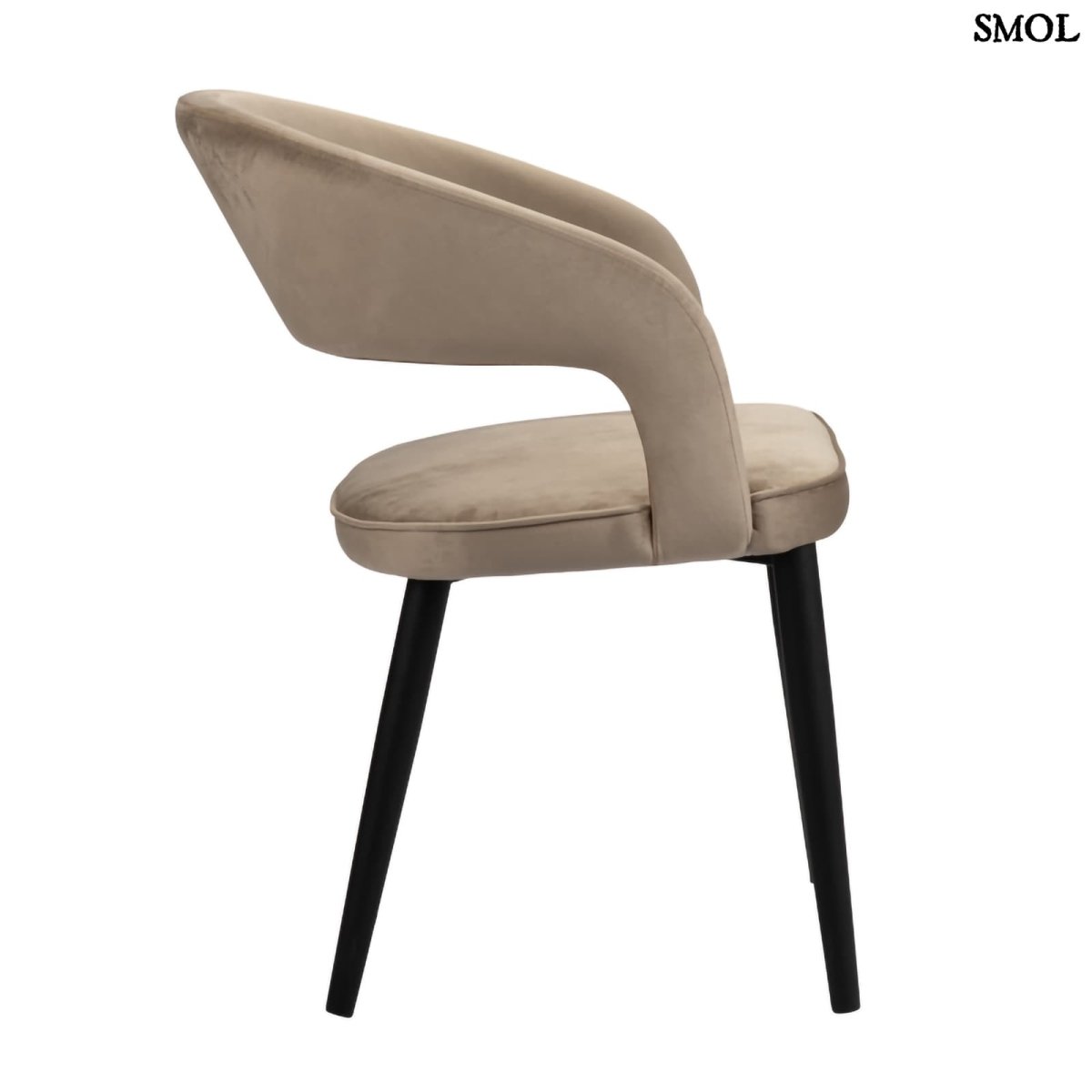 Étkezőszék szett - 2 db, kárpitozott, tűzálló | TUSK SAND WHITE - SMOL