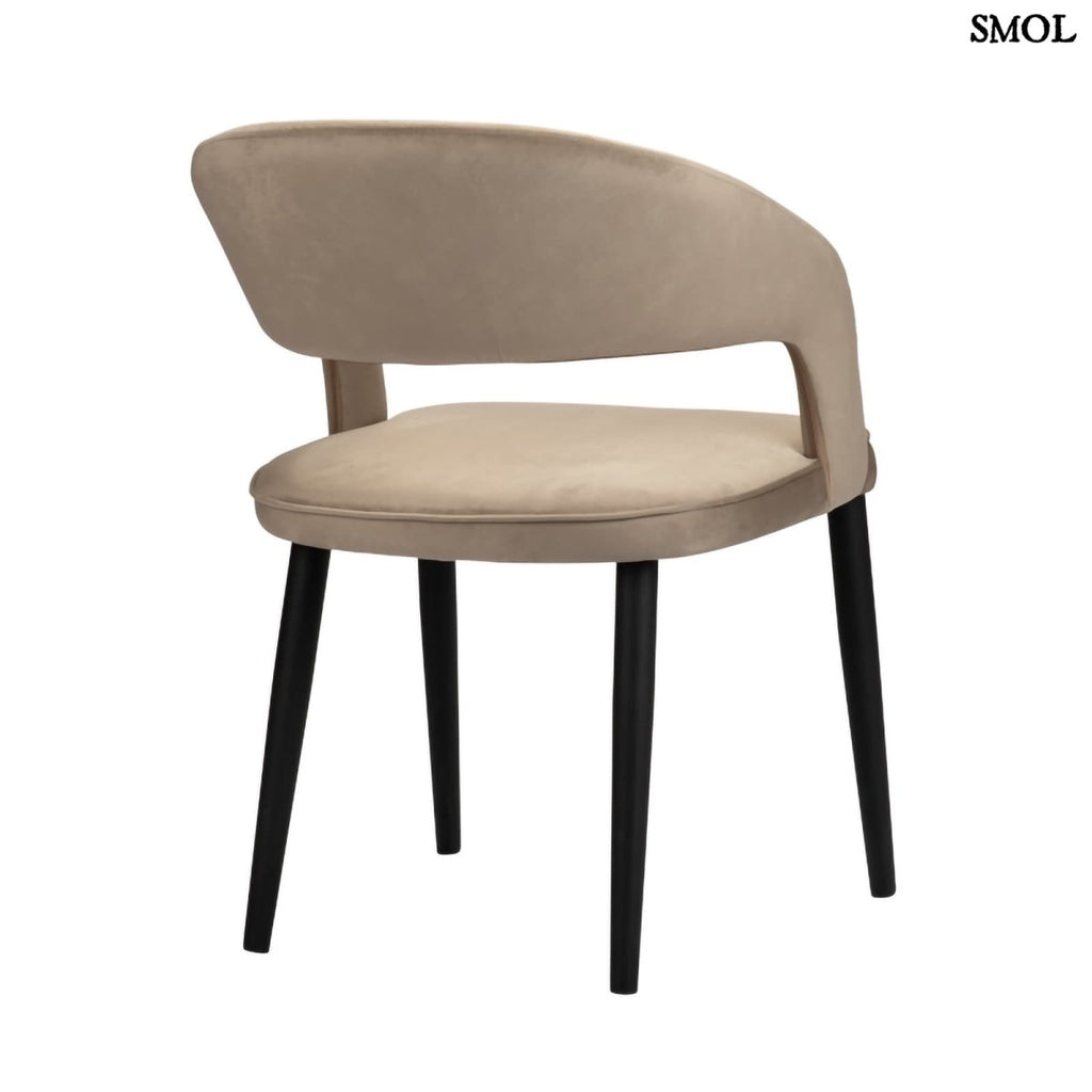 Étkezőszék szett - 2 db, kárpitozott, tűzálló | TUSK SAND WHITE - SMOL