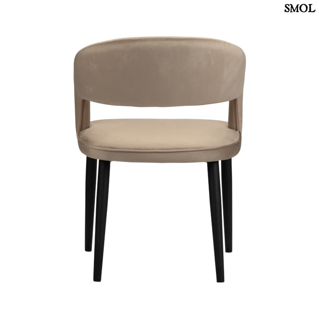 Étkezőszék szett - 2 db, kárpitozott, tűzálló | TUSK SAND WHITE - SMOL