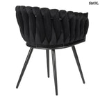 Étkezőszék szett - 2 db, kárpitozott | WAVE BLACK - SMOL