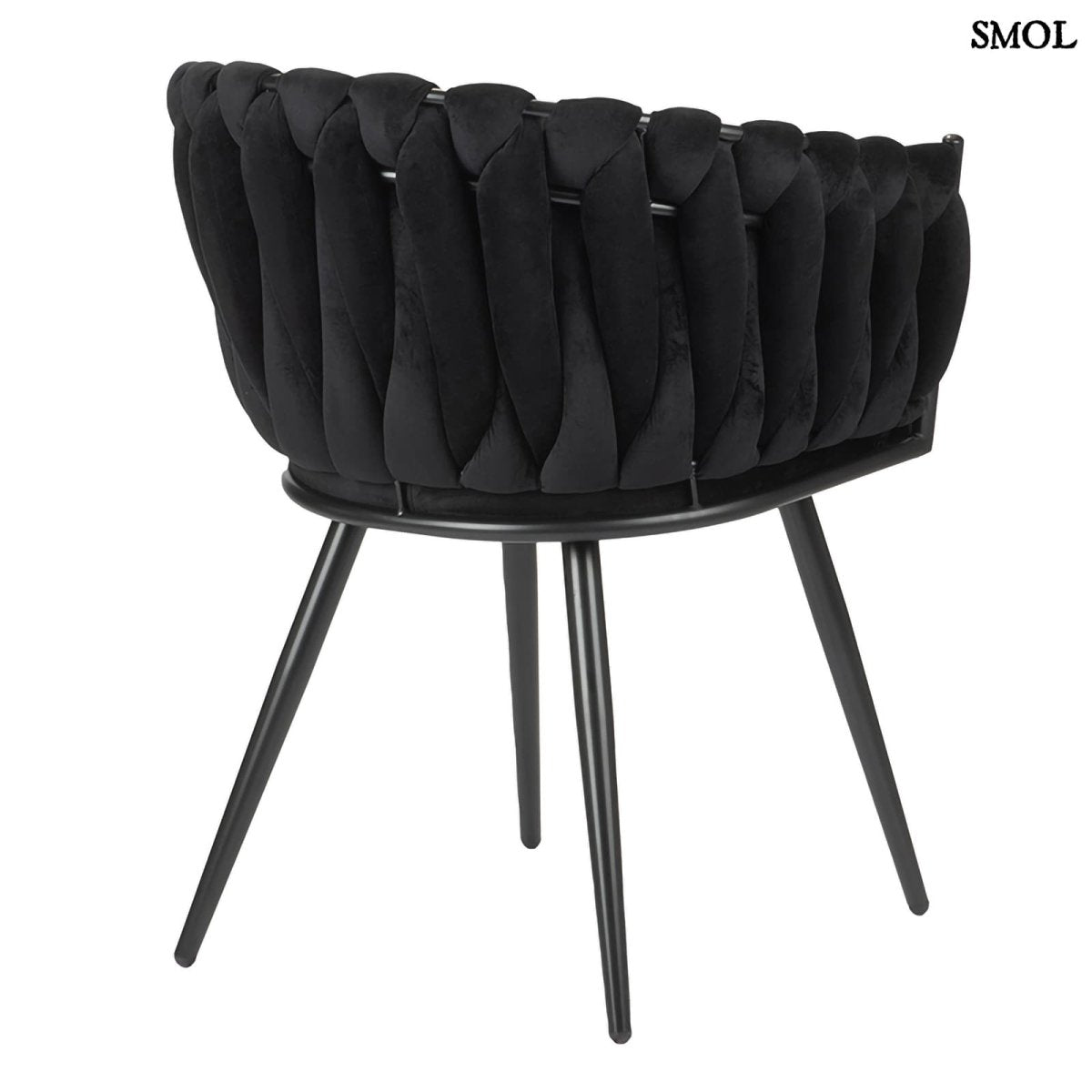 Étkezőszék szett - 2 db, kárpitozott | WAVE BLACK - SMOL