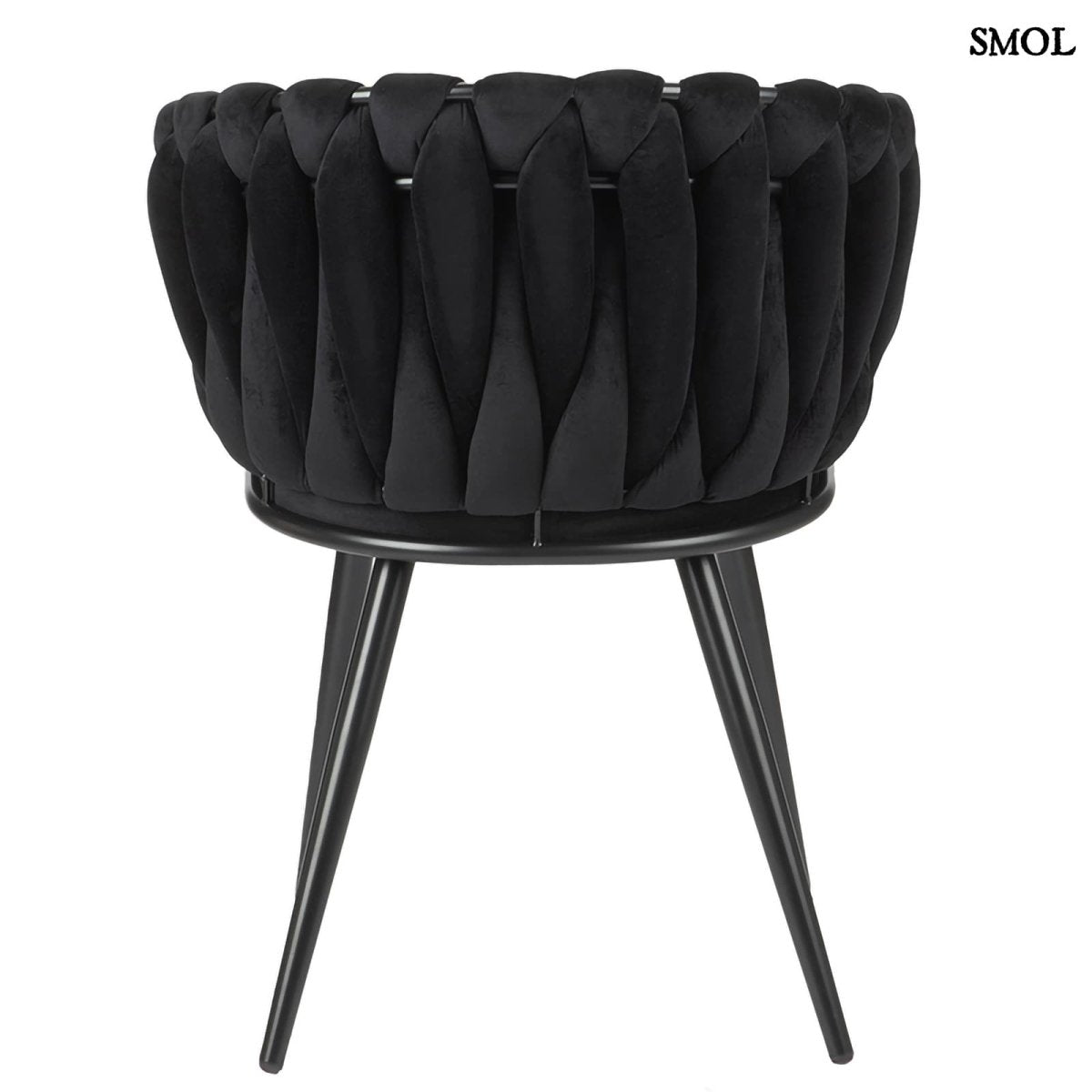 Étkezőszék szett - 2 db, kárpitozott | WAVE BLACK - SMOL