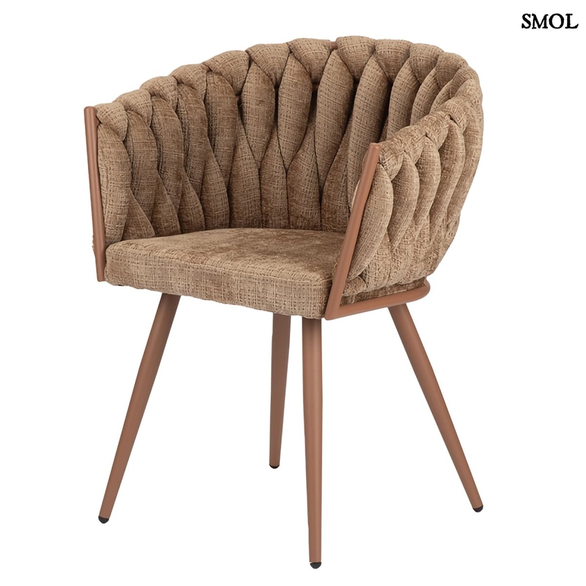 Étkezőszék szett - 2 db, kárpitozott | WAVE CARAMEL - SMOL