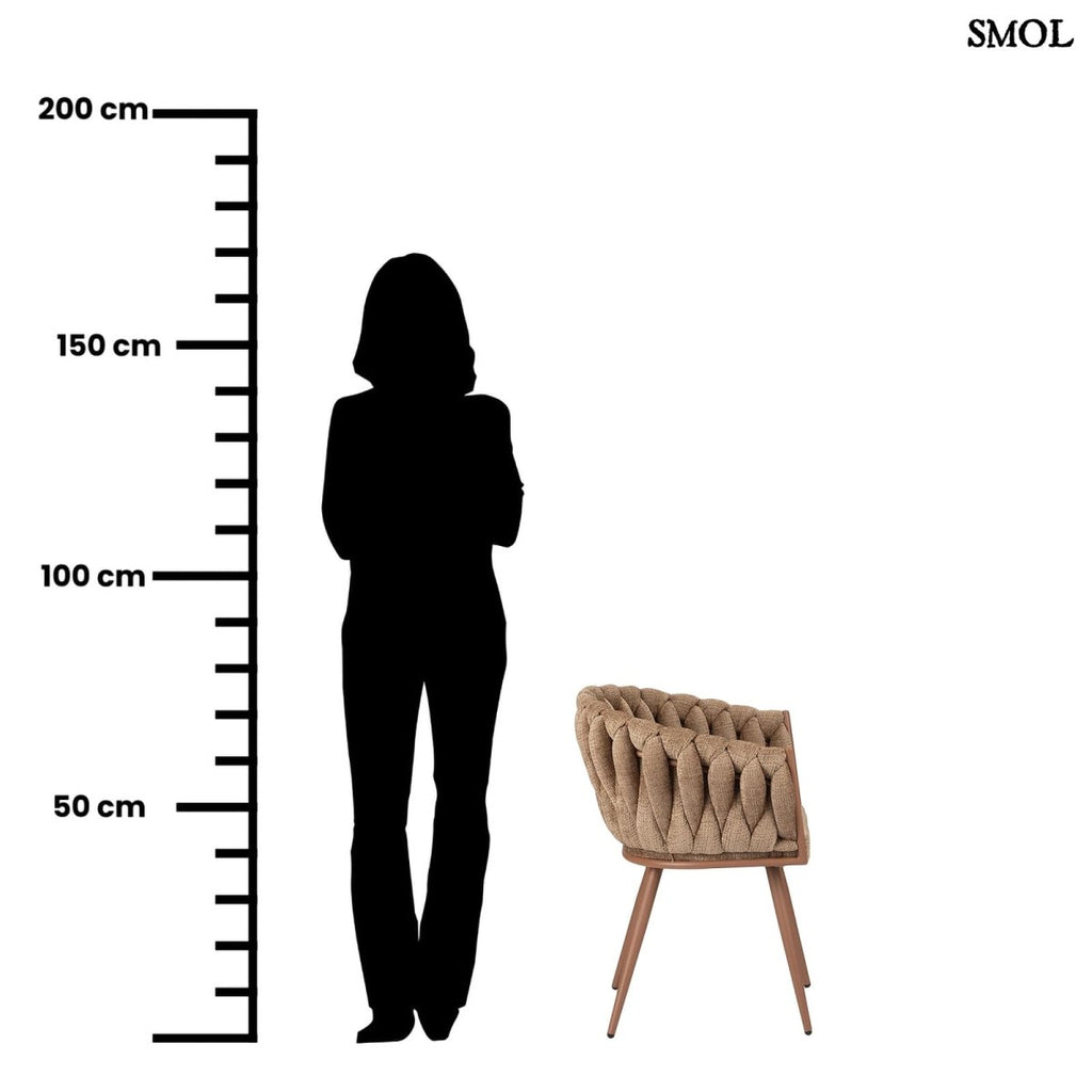 Étkezőszék szett - 2 db, kárpitozott | WAVE CARAMEL - SMOL