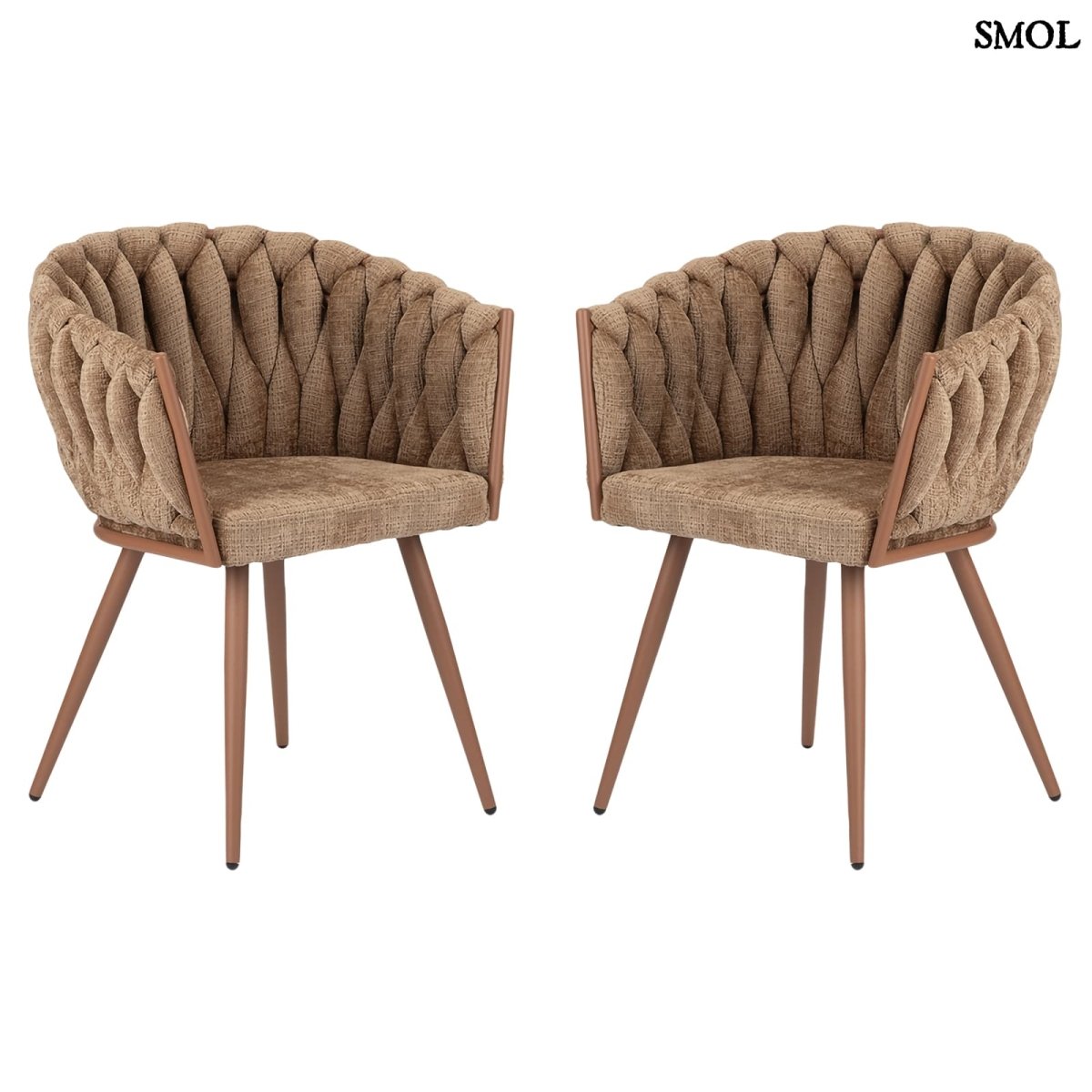 Étkezőszék szett - 2 db, kárpitozott | WAVE CARAMEL - SMOL