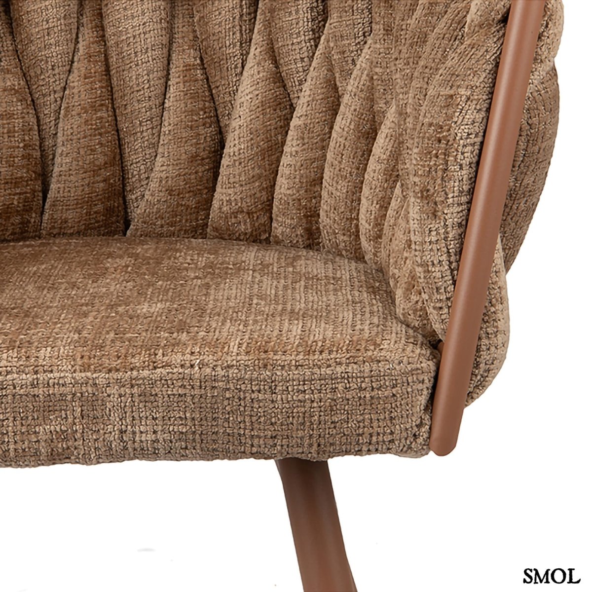 Étkezőszék szett - 2 db, kárpitozott | WAVE CARAMEL - SMOL