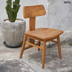 Étkezőszék teakfából – natúr | LOVYA | SMOL - teraszon