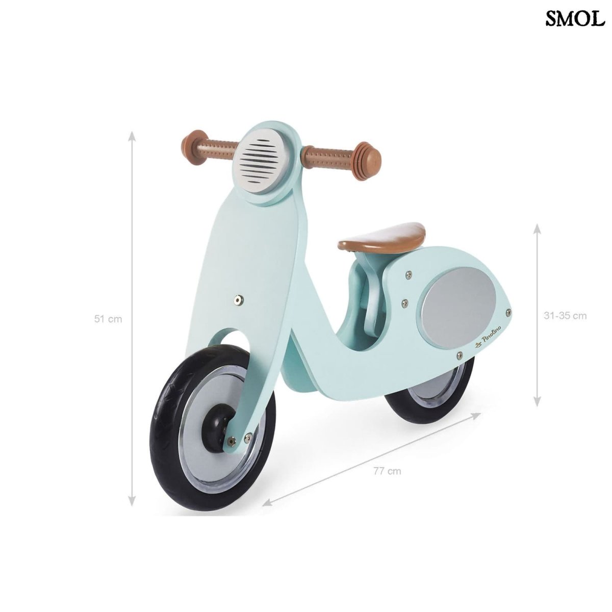 Fa Futóbicikli Gyerekeknek, menta | WANDA - SMOL