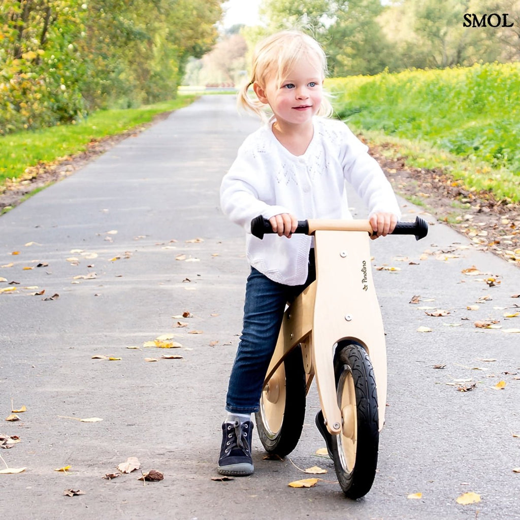 Fa Futóbicikli Gyerekeknek, natúr | LINO - SMOL