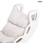 Fa Gyerek Hintaszék 4 az 1 - ben – Csúszda, Mászófal, bézs| SMALL ROCKER - SMOL