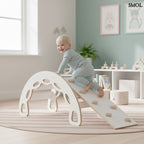 Fa Gyerek Hintaszék 4 az 1 - ben – Csúszda, Mászófal, bézs| SMALL ROCKER - SMOL