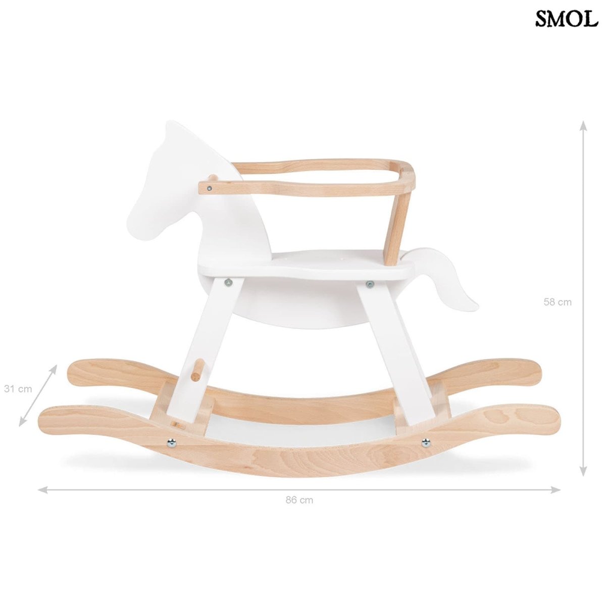 Fa Hintaló Biztonsági Gyűrűvel | WHITE HORSE - SMOL