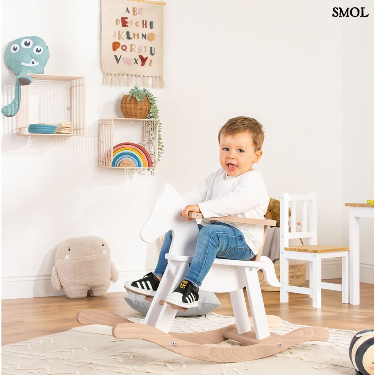 Fa Hintaló Biztonsági Gyűrűvel | WHITE HORSE - SMOL