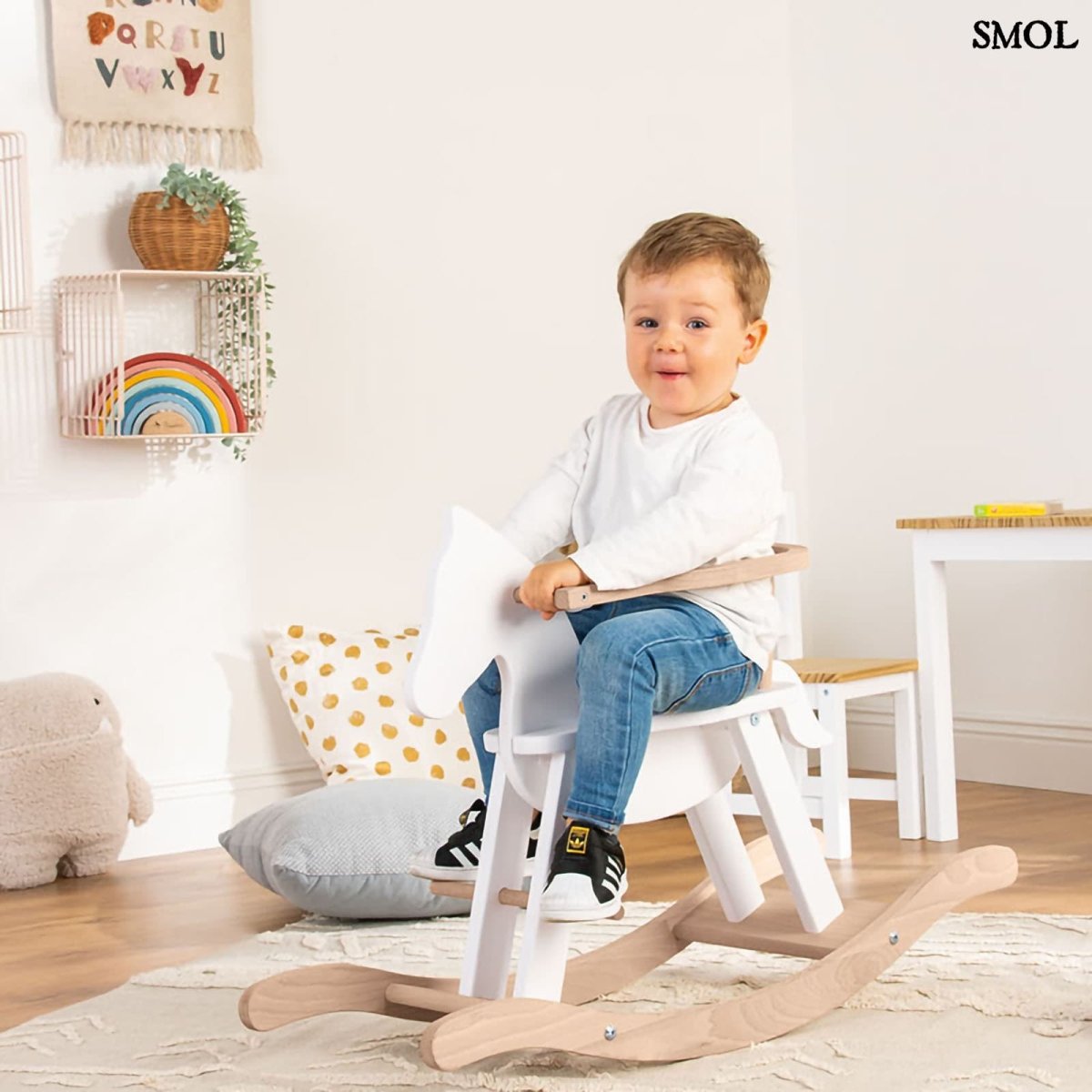 Fa Hintaló Biztonsági Gyűrűvel | WHITE HORSE - SMOL