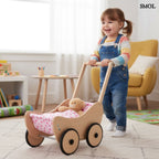 Fa Járássegítő Babakocsi, natúr | TRIXI - SMOL