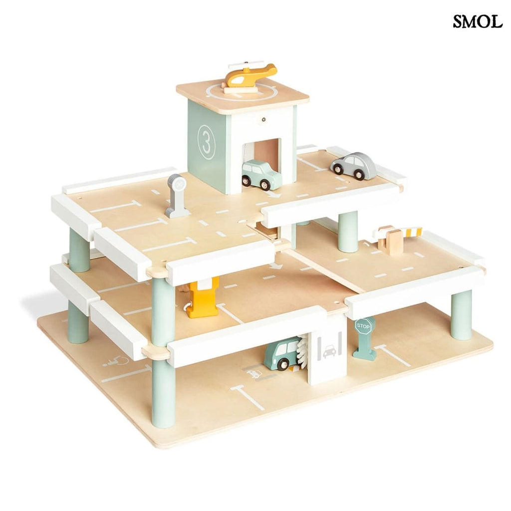 Fa Parkolóház Játékszett Kiegészítőkkel | KURT - SMOL