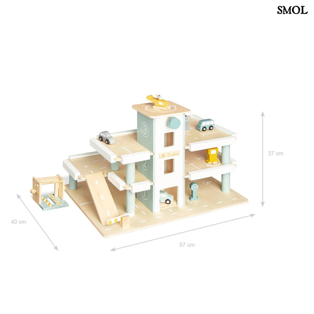Fa Parkolóház Játékszett Kiegészítőkkel | KURT - SMOL