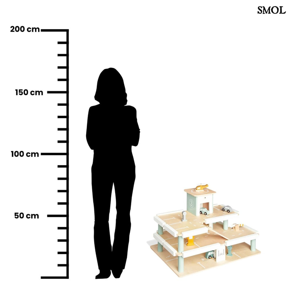 Fa Parkolóház Játékszett Kiegészítőkkel | KURT - SMOL