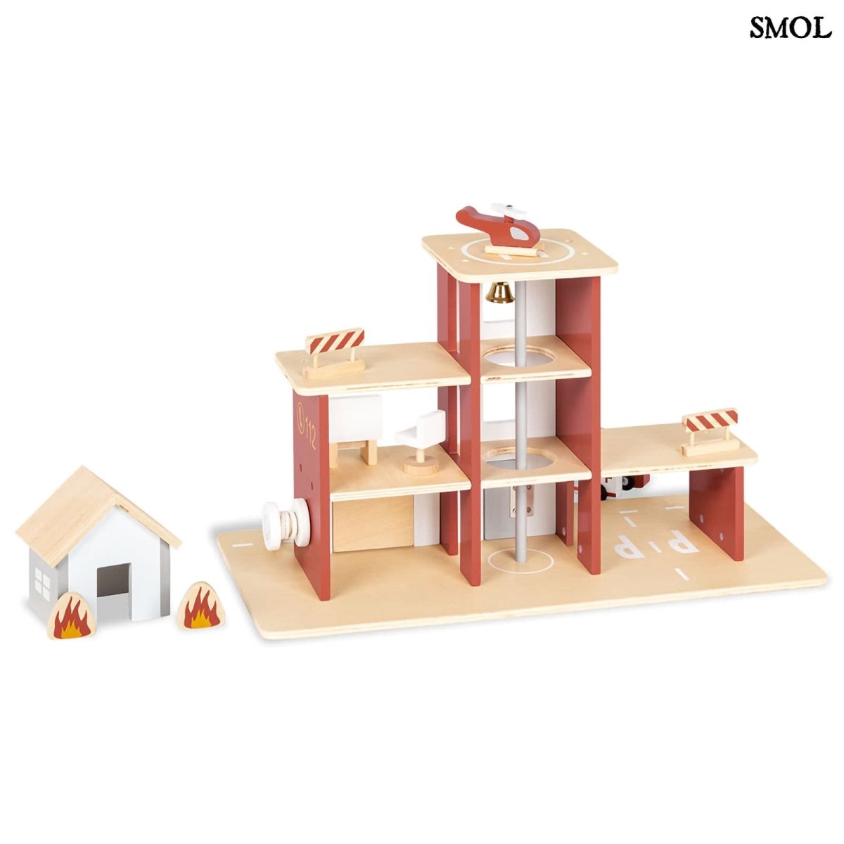 Fa Tűzoltóállomás Játékszett Járművekkel | BEN - SMOL