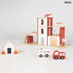 Fa Tűzoltóállomás Játékszett Járművekkel | BEN - SMOL