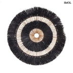 Fali dekor – banánlevél, fekete, kerek | MAUREA | SMOL - fehér háttérrel