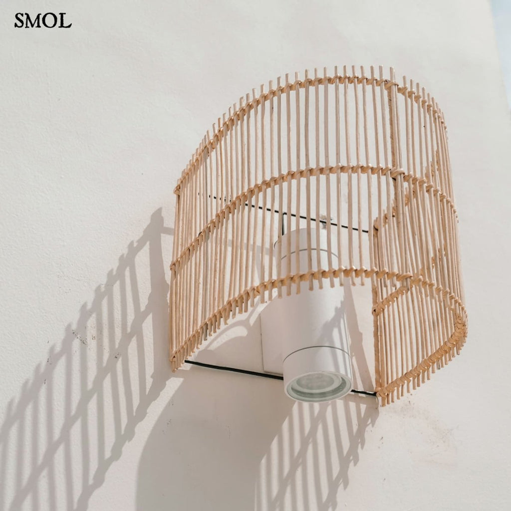 Fali lámpaernyő - rattan, 25 cm | GIGI - SMOL