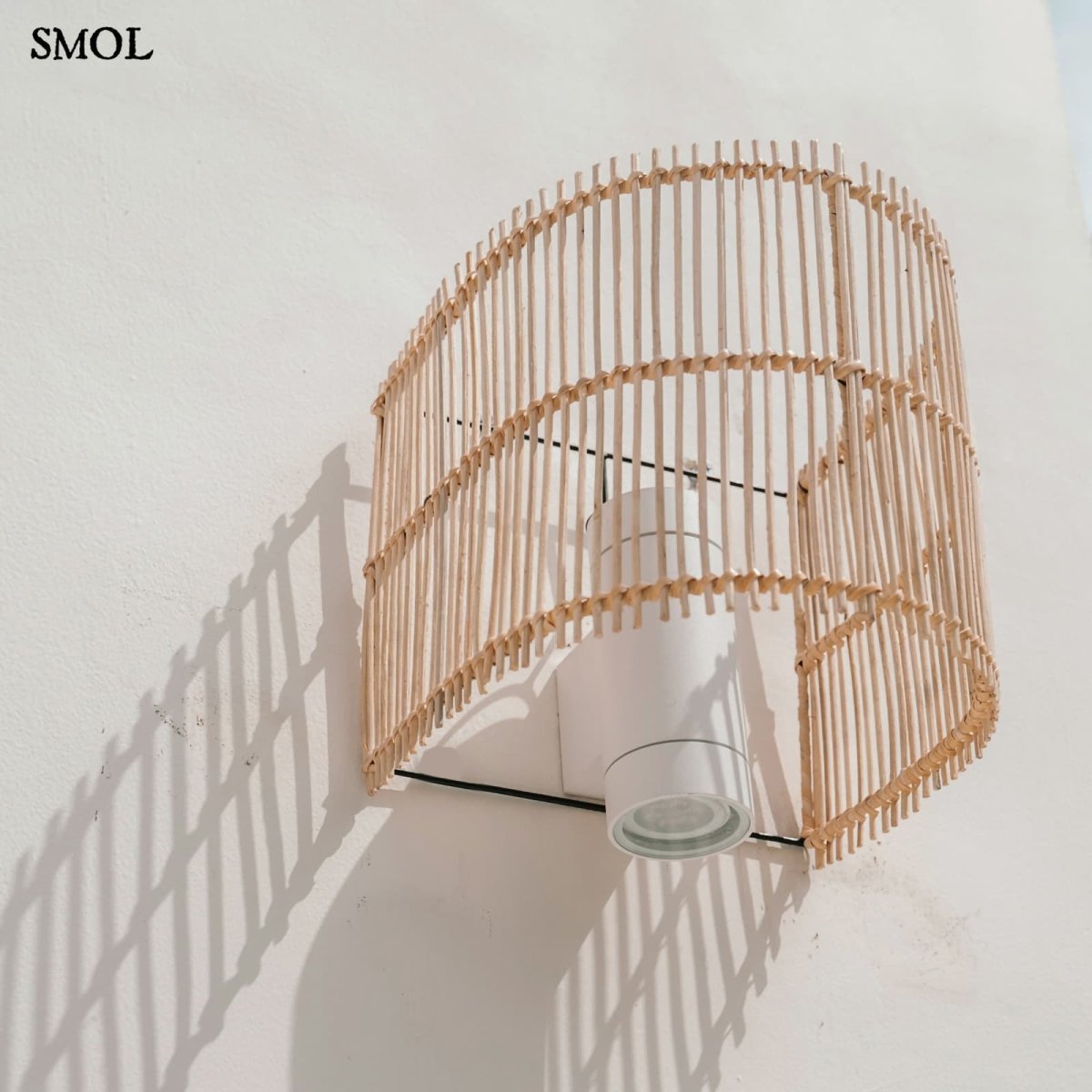 Fali lámpaernyő - rattan, 25 cm | GIGI - SMOL