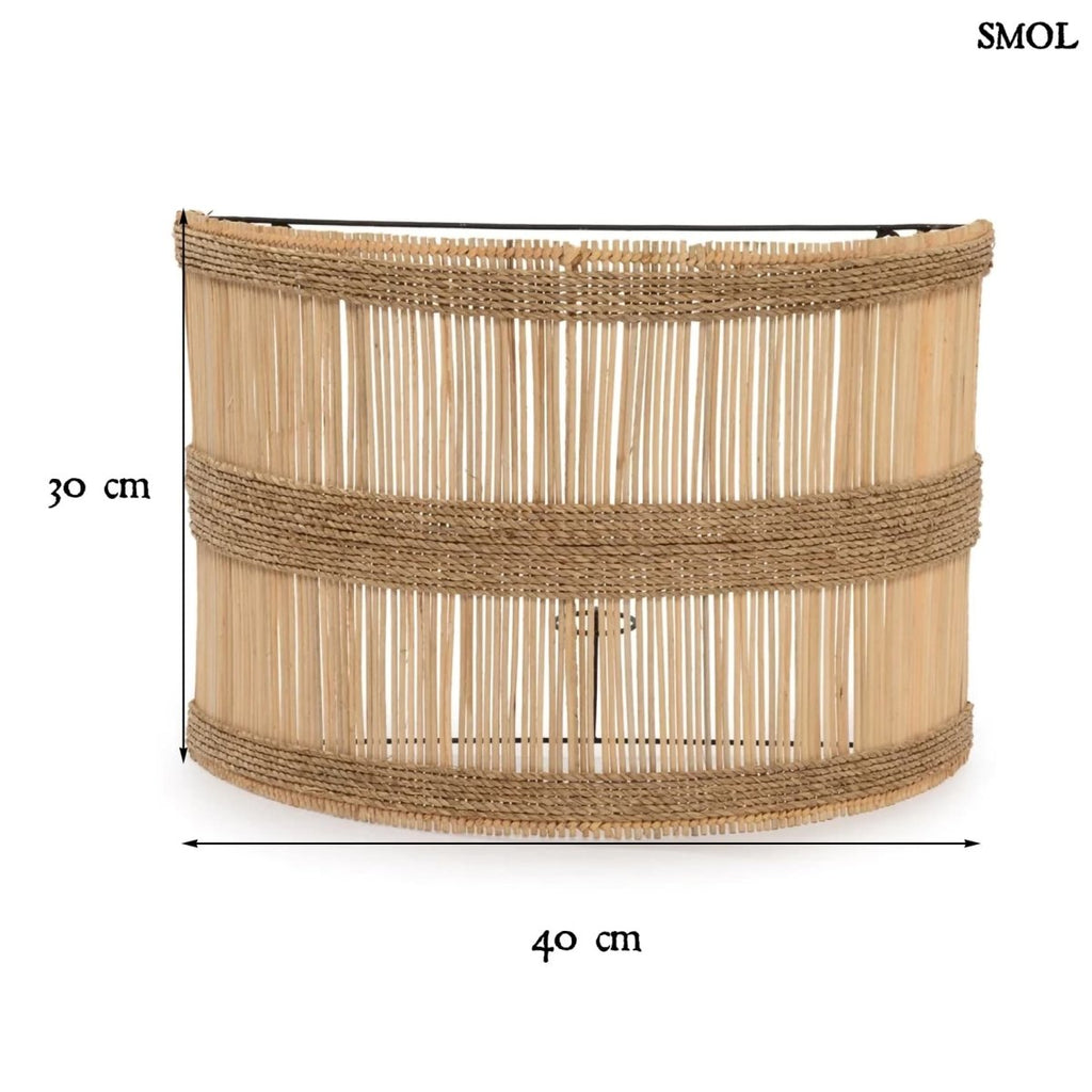 Fali lámpaernyő - rattan, 40 cm | DOEDOE - SMOL