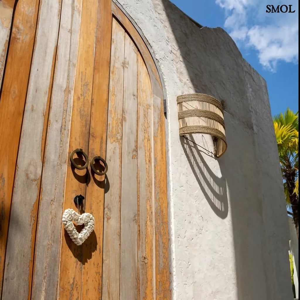 Fali lámpaernyő - rattan, 40 cm | DOEDOE - SMOL