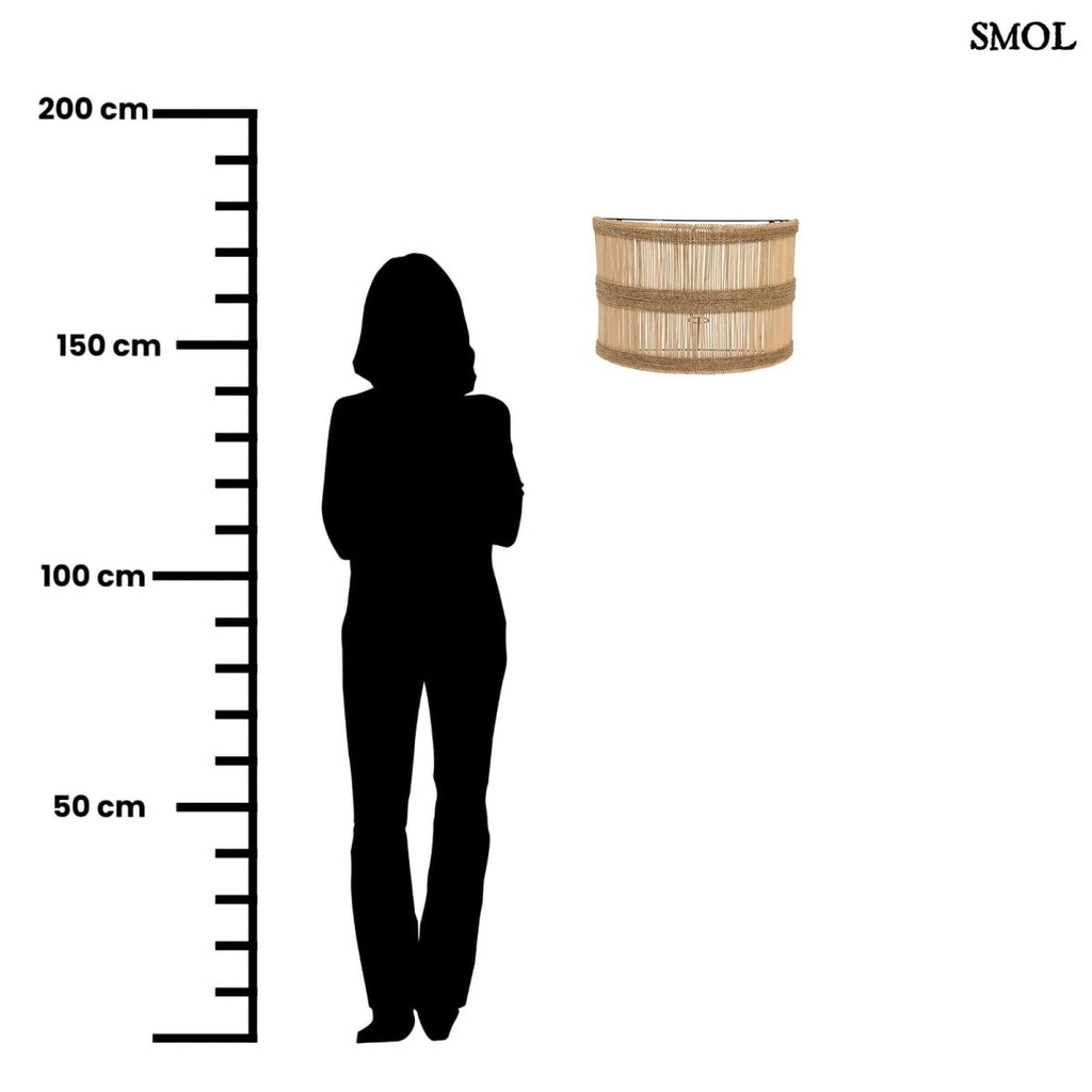 Fali lámpaernyő - rattan, 40 cm | DOEDOE - SMOL