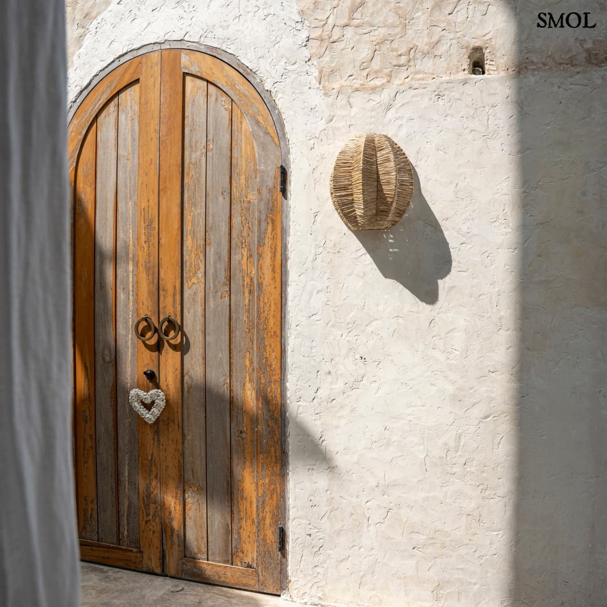 Fali lámpaernyő - természetes raffia, 40 cm | AVANTI - SMOL