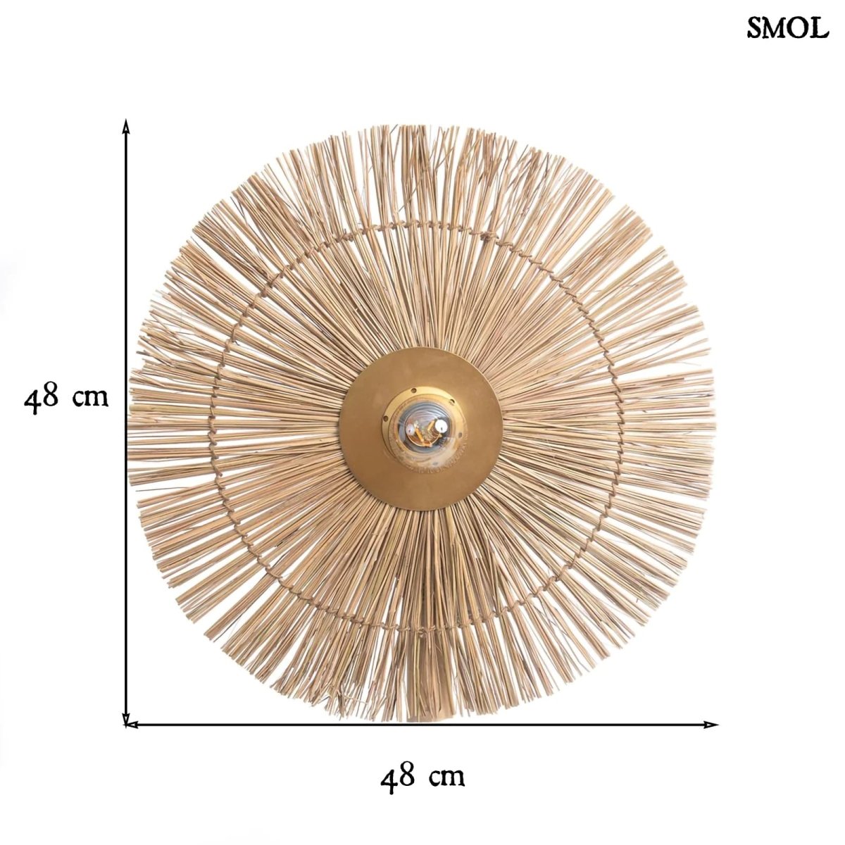 Falikar - natúr, kerek, 46 cm | BEAUSOLEIL - SMOL
