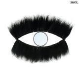 Wall mirror made of black grass – oval | BLACK EYE