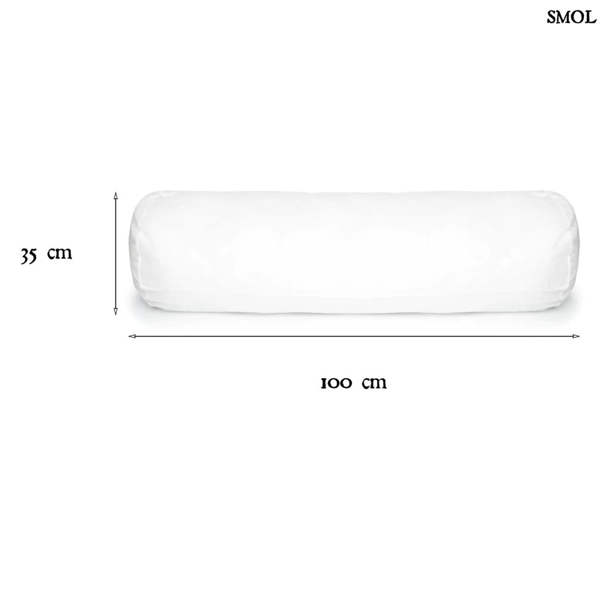 Hosszúkás fehér párnabelső puha töltettel méretekkel