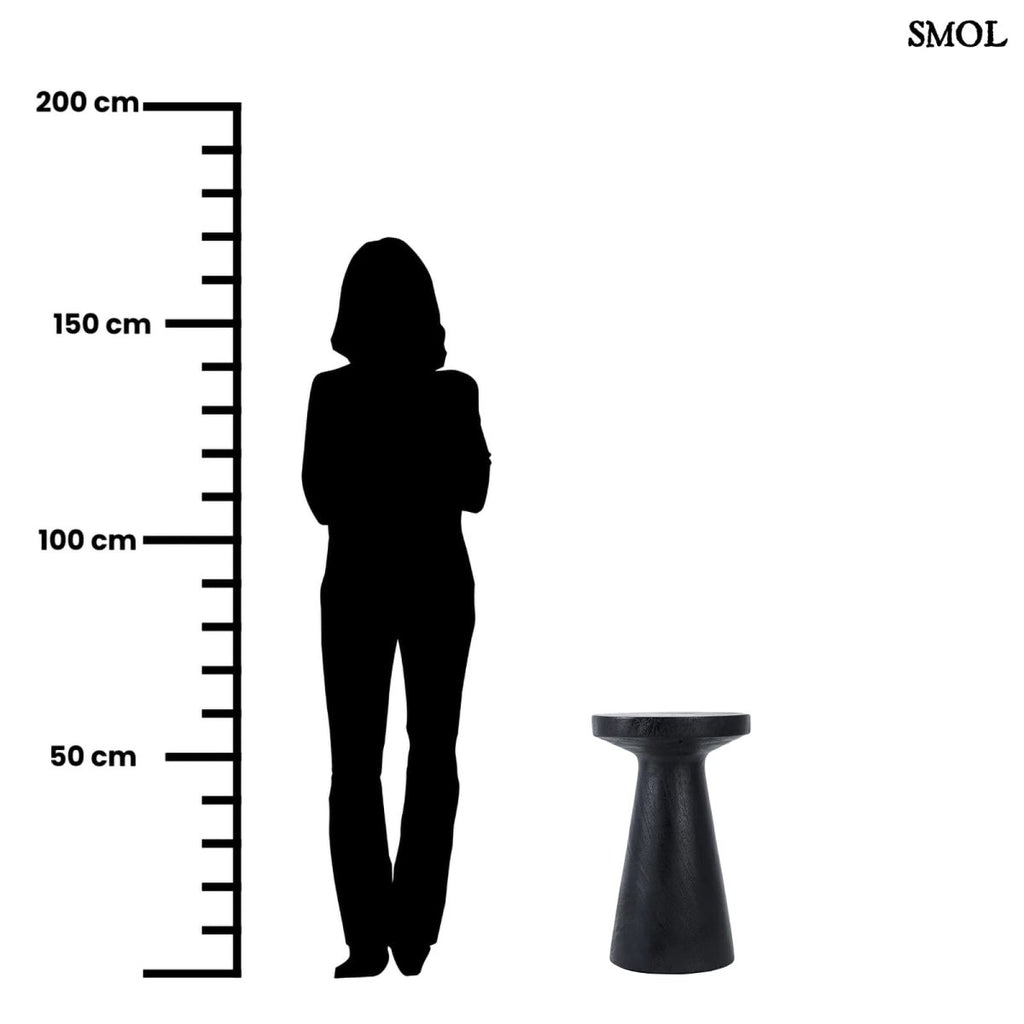 Fekete Suarfa Kisasztal, 60 cm | FIJI - SMOL