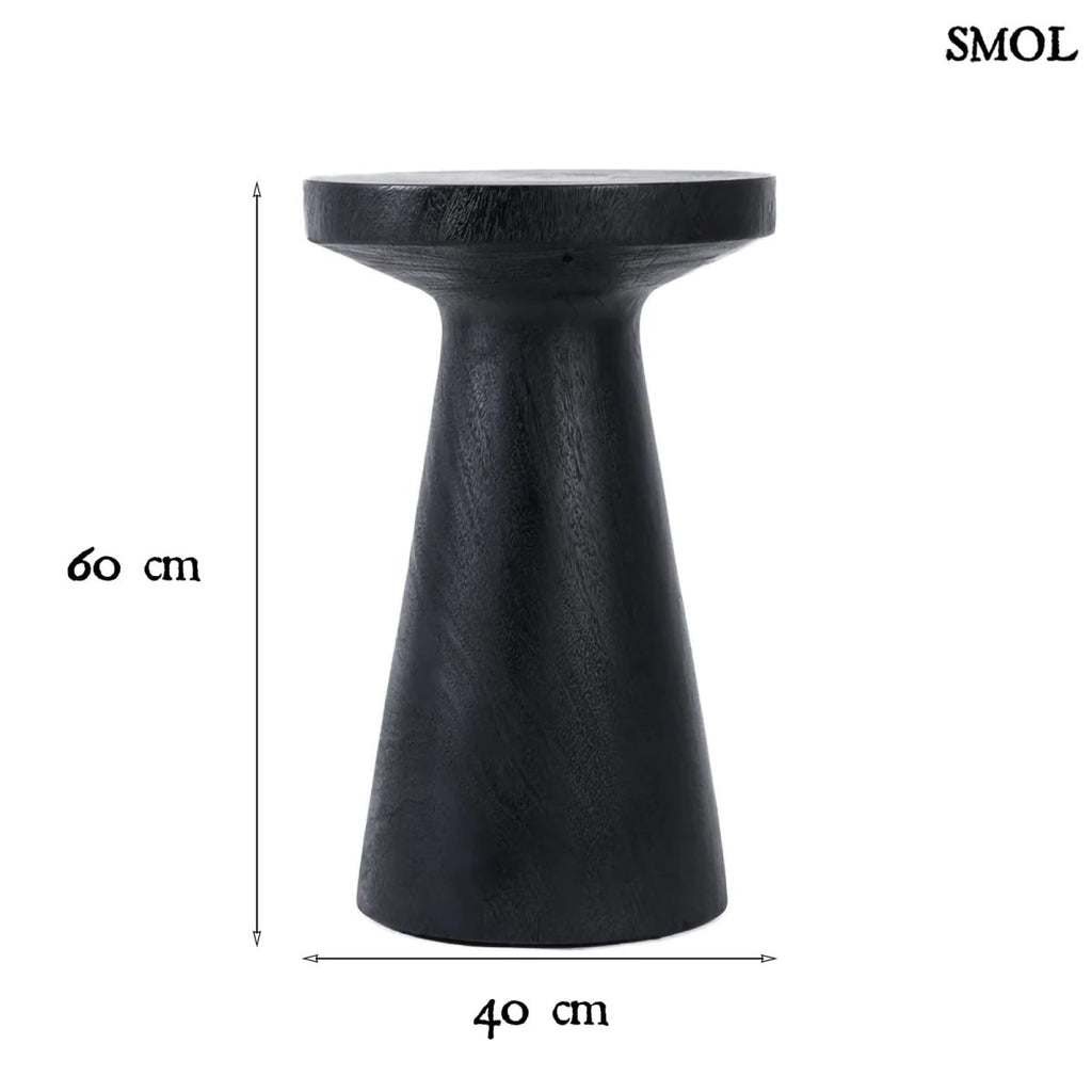 Fekete Suarfa Kisasztal, 60 cm | FIJI - SMOL