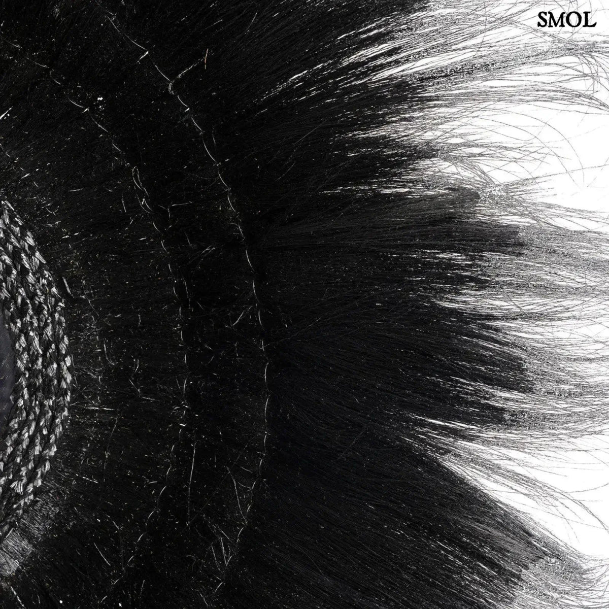 Fekete Tengerifű Falitükör - 90 cm | SUNKEN FOREST - SMOL