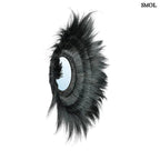 Fekete Tengerifű Falitükör - 90 cm | SUNKEN FOREST - SMOL