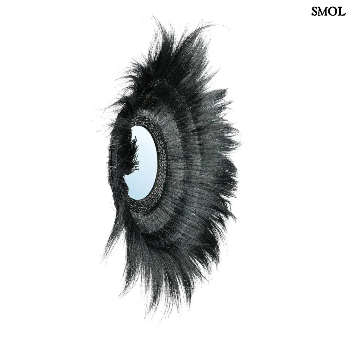 Fekete Tengerifű Falitükör - 90 cm | SUNKEN FOREST - SMOL