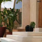 Fekete Terrakotta Váza, 22 cm | PEAKY - SMOL