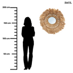 Fonott boho falitükör – L | ABACA SOLOMON - SMOL