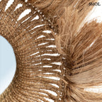 Fonott boho falitükör – L | ABACA SOLOMON - SMOL