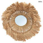 Fonott boho falitükör – L | ABACA SOLOMON - SMOL