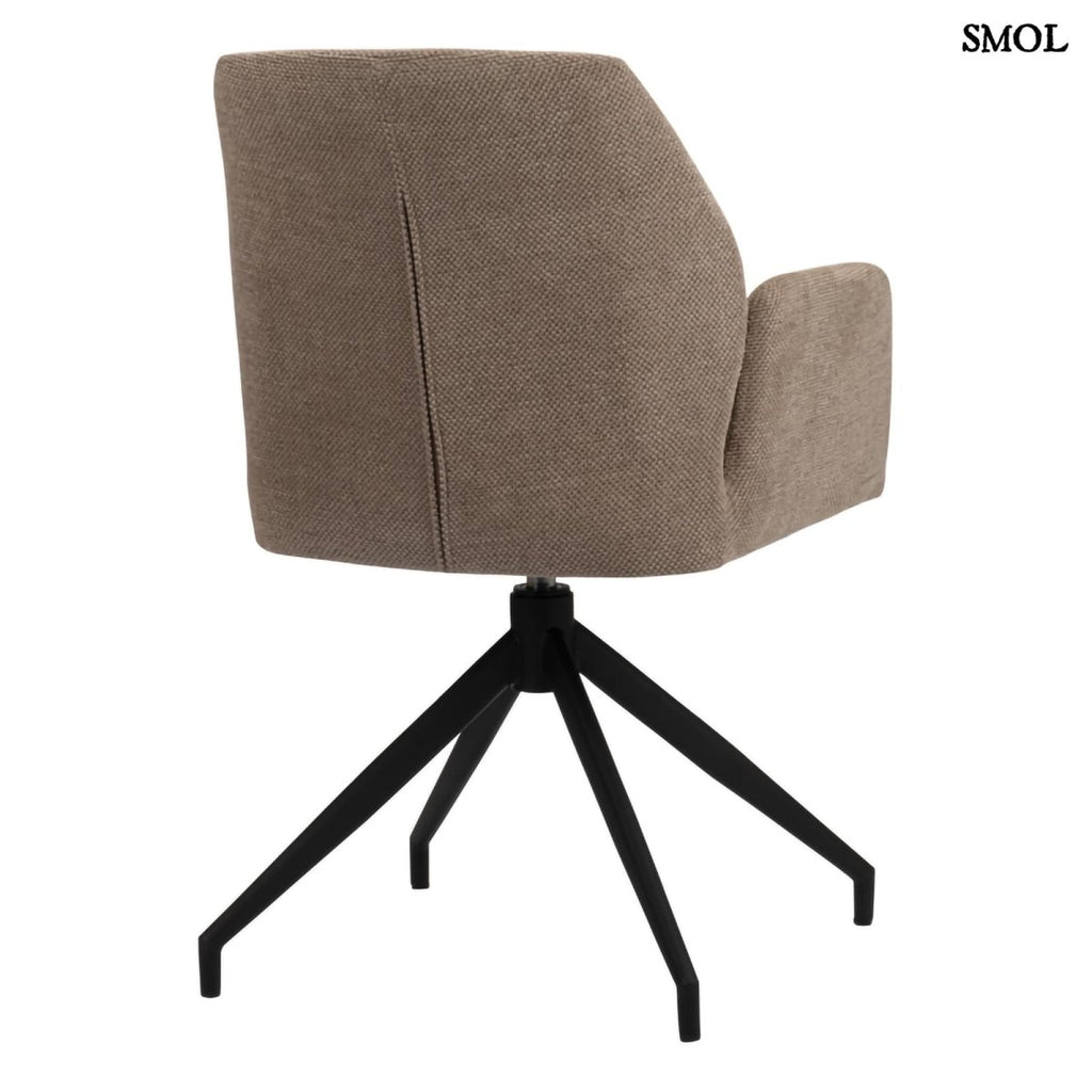 Forgószék – modern, barna kárpittal | STORM BROWN - SMOL